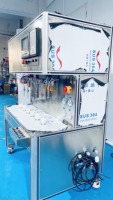 Machine de remplissage semi-automatique pneumatique 3D à motif perlé pour crèmes et gels de soin de la peau, compatible avec les produits cosmétiques à base d'huile
