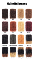 ANNA colori classici #350 extension Hiar Pre-allungate 50 g/pacco Afro Kinky Boho intrecciano capelli umani alla rinfusa per i neri