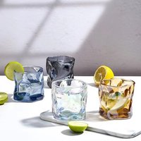 Verre pliant torsadé créatif, verre à whisky, tasse à bière transparente, tasse à eau, tasse à thé, verre à jus résistant à la chaleur