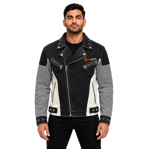 Custom Men's Denim <b>Jackets</b> Wholesale Premium Cotton Jean <b>Jacket</b> Oversized Casual <b>Trucker</b> <b>Jacket</b> Vintage Washed Fashion Coat - Product Image 1