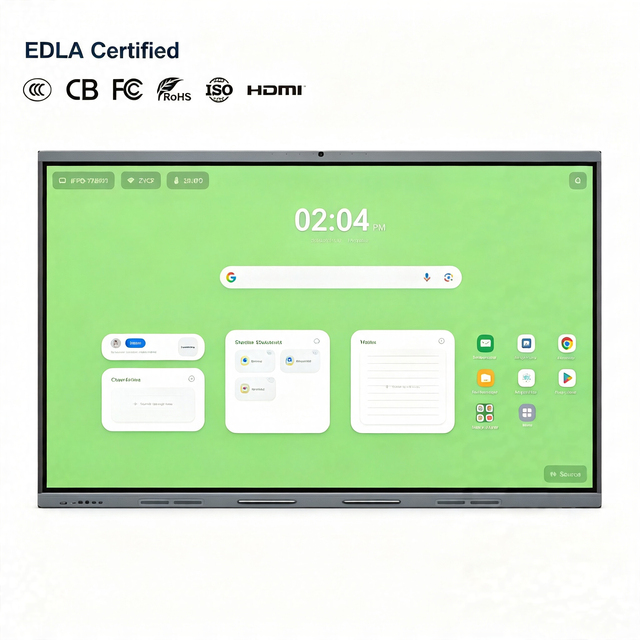 55 110 Inch Interactive Flat Panel 4K UHD Touch Screen Smart Board Android Windows Dual System Factory Direct Supply