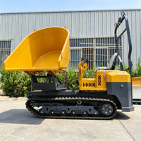 Livraison Gratuite – Dumper sur Chenilles 1500 kg (1,5 Tonne) CE EPA Diesel Hydraulique à Benne Basculante Haute pour Agriculture et Jardinage
