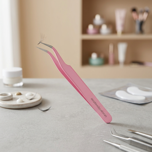 Pinzas de Acero Inoxidable de Alta Calidad ASAP, Herramientas para Extensión de Pestañas Postizas, Punta Puntiaguda de Precisión, Aplicador de Fibra, Modelo ABP-1576 - Product Image 3