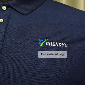 Vente en gros de t-shirts <span class=keywords><strong>polo</strong></span> unis décontractés de haute qualité en tissu tricoté polos de golf grande taille avec logo brodé sur mesure polos pour hommes - Product Image 6