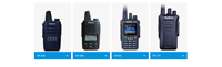 Walkie Talkie DMR DR-100 Ultradelgado, Sin Licencia FRS, PMR 446, Batería de 2000 mAh, Resistente al Agua IP54, 4000 Canales, Mini USB C, Potencia de 2W