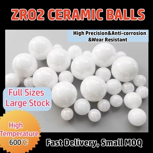 ลูกแบริ่งเซรามิกสีขาวเซอร์โคเนีย ZrO2 G10ระดับ °C 600มีหลายขนาด11.096 12 12.303 <span class=keywords><strong>12.7</strong></span> 13.494 14.288 15 15.01มม - Product Image 2