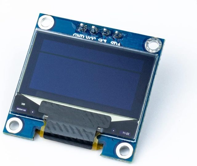 0.96 Inch PMOLED Mini Self-Luminous OLED Display Module 12864 128x64 Pixel I2C IIC Interface SSD1306/SSD1315 OLED Screen Board