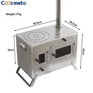 Estufa Portátil de Acero Inoxidable para BBQ con <span class=keywords><strong>Horno</strong></span> para Acampar al Aire Libre - Product Image 4