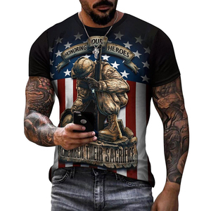 Chiến Binh 3D In Người Đàn Ông Của T-Shirt Lực Lượng Đặc Biệt Người Đam Hâm Ngắn Tay Áo Cựu Chiến Binh Mùa Hè Giản Dị Hàng Đầu Đồ Họa Thăng Hoa T-Shirt - Product Image 3