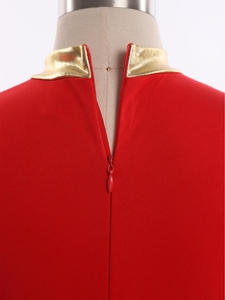 Trajes de Danza Lírica Metálicos para Niñas de 6 a 16 Años, Vestidos para Coro de Iglesia, Danza de Alabanza, Actuaciones, Danza Latina - Product Image 4