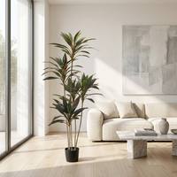 Venta al por Mayor de Fábrica: Planta Artificial Moderna de Dracaena, Árbol Artificial Realista para Decoración del Hogar y Oficina, OEM/ODM Disponible