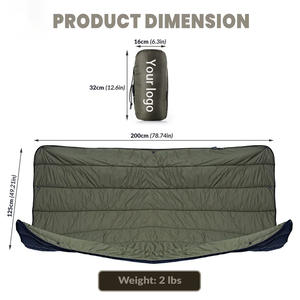 Manta <span class=keywords><strong>de</strong></span> Camping Portátil Tipo Poncho, se Ajusta a la Hamaca, Aislamiento Sintético, Ligera, Plegable, Manta Cálida para Exteriores con Bolsa <span class=keywords><strong>de</strong></span> Transporte - Product Image 6