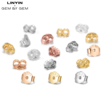 Vente en gros de bouchons et de bouchons d'oreilles en argent sterling 925 composants de boucles d'oreilles accessoires de bijoux