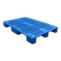NEXARA 1208 Euro Heavy Duty Palettes en Plastique Nouveau Design avec Easy 9 Runners Simple Face pour le Stockage avec 4-Way Entry