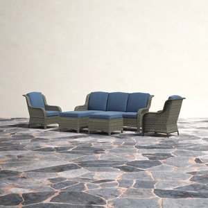 Best-seller rotin synthétique rotin <span class=keywords><strong>osier</strong></span> canapé et fauteuils en rotin chaise de jardin en plastique extérieur meubles de <span class=keywords><strong>terrasse</strong></span> en rotin - Product Image 2