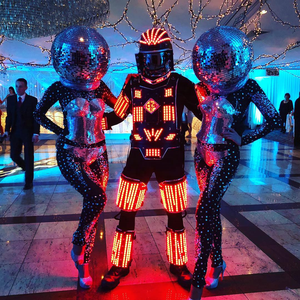 Vente chaude <span class=keywords><strong>Disco</strong></span> Miroir Costume Fête Scène Femme <span class=keywords><strong>Adulte</strong></span> Cosplay Discothèque Partie Argent Miroir Costume - Product Image 6