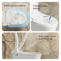 Sanitaires de luxe, toilettes intelligentes, sanitaires, économiques en eau, automatiques, intelligentes, avec siège surélevé