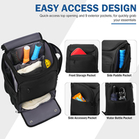 Sac bandoulière léger avec sangle réglable, sac de pickleball durable pour raquettes et accessoires, idéal pour les joueurs nomades