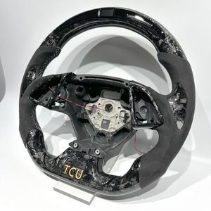 Volante Deportivo de Fibra de Carbono Forjado Personalizado con LED para Chevrolet <span class=keywords><strong>Camaro</strong></span> C7 C8 Corvette, Venta Directa de Fábrica - Product Image 2