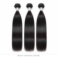 Extensions de cheveux humains brésiliens bouclés 12A, vierges non traités, noirs naturels, en trame, style birman