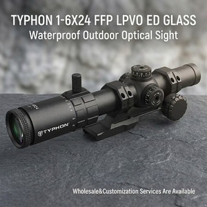 กล้องส่องทางไกล TYPHON 1-6x24 30 มม. LPVO |   กล้องเล็งยุทธวิธีสำหรับการล่าสัตว์กลางแจ้ง ทำจากอลูมิเนียมอัลลอยด์ กันน้ำ กันกระแทก เคลือบสารป้องกันแสงสะท้อนแบบมัลติโค้ทเต็มรูปแบบ - Product Image 1