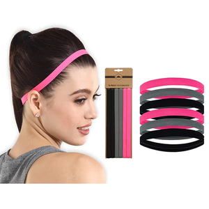 Groothandel Custom Antislip Siliconen Dunne Skinny Elastische Yoga Sport Hoofdband Met Logo - Product Image 2
