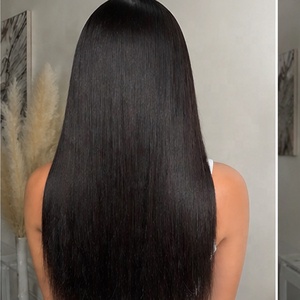 Raw Remy Hair Bundle Vendor Wholesale Single Donor Vietnamese Silky Straight Wave Cuticle Aligned Weave Frontal 100% <strong>Haosi</strong> - Product Image 6