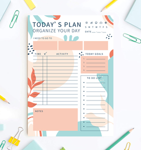 Nuovo Design 6*9 pollici ogni giorno settimanale per fare la lista blocchi Note Logo personalizzato stampato blocco Note Planner in magazzino/personalizzato - Product Image 3
