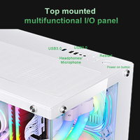 Casing PC Gaming ATX Grosir, Mendukung GPU 400mm, Pendingin Air 360mm di Bagian Atas, Dengan 7 Slot PCIe dan Dua Slot HDD