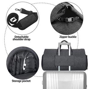 Bolsa de Viaje 2 en 1 para Ropa, Bolsa para Trajes Antiarrugas con Sección de Gran Capacidad - Product Image 2