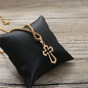 <b>Cross</b> Pendant Necklace Stainless Steel Unisex Fashion Jewelry Gift - Product Image 4