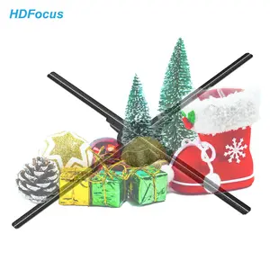 HDFocus 65Cm Wifi & גבוהה רזולוציה 3D הולוגרמה תצוגת Led מאוורר 3D הולוגרמה Led מקרן