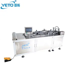 YETO semi-automatic box Bopp film package perfume cosmetic packing Automatic cellophane wrapping machine Soap Packing Machine