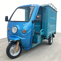 Pièces personnalisées 2000W 4000W 60V 3 roues Camionnette de livraison à moteur Tricycles électriques pour adultes avec cabine