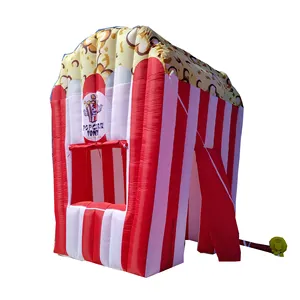 3x3x4 mhz Riesen aufblasbare Popcorn Stand Konzession Stand Carnival Shop Blow Up Konzession Food Zelte für Promotion-Werbung