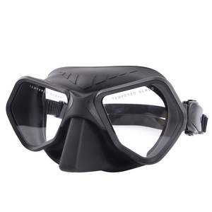 Masque de plongée à double lentille, verre trempé de 4,0 mm, étanche, anti-buée, plongée en apnée pour adultes, sports nautiques - Product Image 1