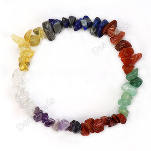 Venta al por mayor barato 100% curación natural 7 Chakra piedras preciosas cristal pulseras piedra para mujer joyería, cuentas de 6mm, - Product Image 5