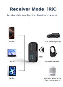 Transmitter <span class=keywords><strong>Receiver</strong></span> Bluetooth 5.4 Nirkabel 2 in 1 dengan Adaptor Aux 3.5mm untuk TV PC, Adaptor Audio Nirkabel - Product Image 5