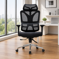 Chaise de bureau ergonomique, chaise multifonction 3D avec soutien lombaire, chaise de jeu moderne de style exécutif, chaise de bureau pivotante