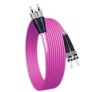 <span class=keywords><strong>Cable</strong></span> <span class=keywords><strong>de</strong></span> Fibra Óptica FC/UPC-ST/UPC Macho-Macho OM4 MM Multimodo Dúplex 50/125 FTTH 40Gbps Rosa para Televisión por <span class=keywords><strong>Cable</strong></span> - Product Image 1