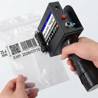 Máquina de Impresión de Inyección de Tinta Portátil de 25.4 mm para Pequeñas Empresas, Fecha, Número de Serie, Código de Lote, Sello, Nueva con 1 Año de Garantía, Flex Egg
