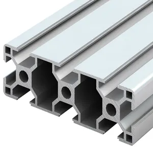 Profili in alluminio a forma di T di alta qualità per la catena di montaggio industriale hanno tagliato i servizi di lavorazione perforati saldati disponibili