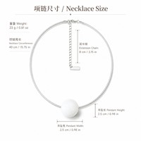 Collier ras du cou minimaliste OEM/ODM avec grosse perle blanche unique, chaîne fine en argent style serpent, bijoux fantaisie