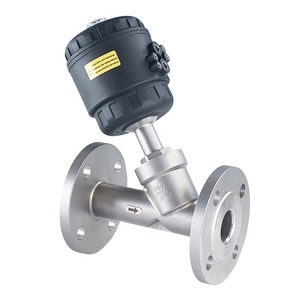 304 Stainless Steel Pneumatic Angle Seat Valve 3/4 In High Temperature Gas Steam Control With PTFE <b>Seal</b> Compression Air Inlet - Product Image 3
