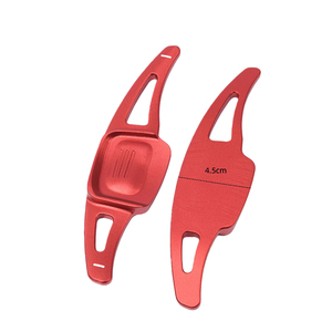 Extensión de Palanca de Cambios de Volante de 4 Radios Estilo Carreras, Aleación de Aluminio Rojo, Compatible con Modelos A6 A3 A5 A7 A4 - Product Image 2