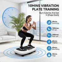 Plataforma Vibratoria con Certificación CE FCC de 200W, Bandas de Resistencia LED Antideslizantes para Uso Doméstico, Adelgazamiento Corporal, Venta al Por Mayor OEM