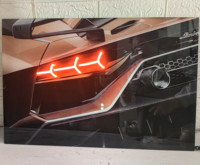 Affiche murale néon LED à commande sans fil, boîte lumineuse personnalisée, peinture lumineuse pour phare de voiture avec éclairage LED