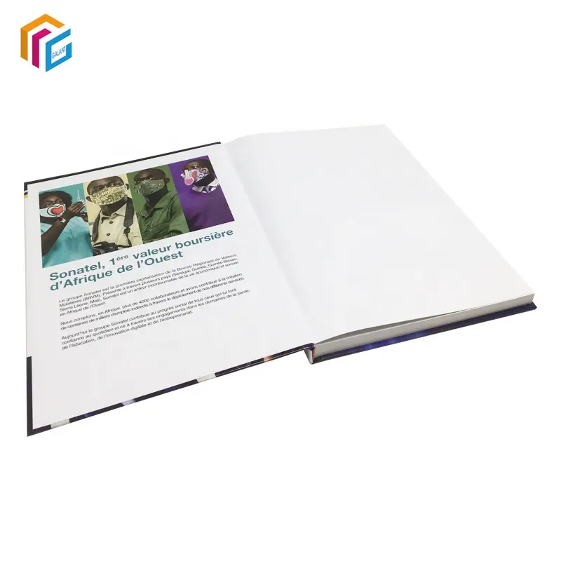 Özel baskı UV sert kapak tam renkli baskı gıda kitapları katalog durumda ciltli kitap bağlı