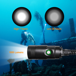 Tốt nhất mạnh mẽ dẫn sạc không thấm nước lặn ngọn đuốc dài chùm khoảng cách lặn đèn pin ánh sáng nhà máy - Product Image 3