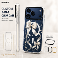 Coque transparente à chargement magnétique sans fil pour iPhone 18 Pro, en TPU Bayer anti-jaunissement, antichoc, avec logo personnalisé, OEM, vente en gros